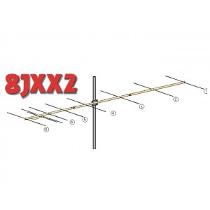 8JXX2 Antenna 8 Elementi x 144MHz 