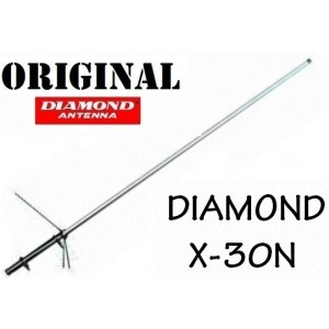 DIAMOND X30N - ANTENNA BIBANDA VHF UHF DA BASE - ATTACCON N
